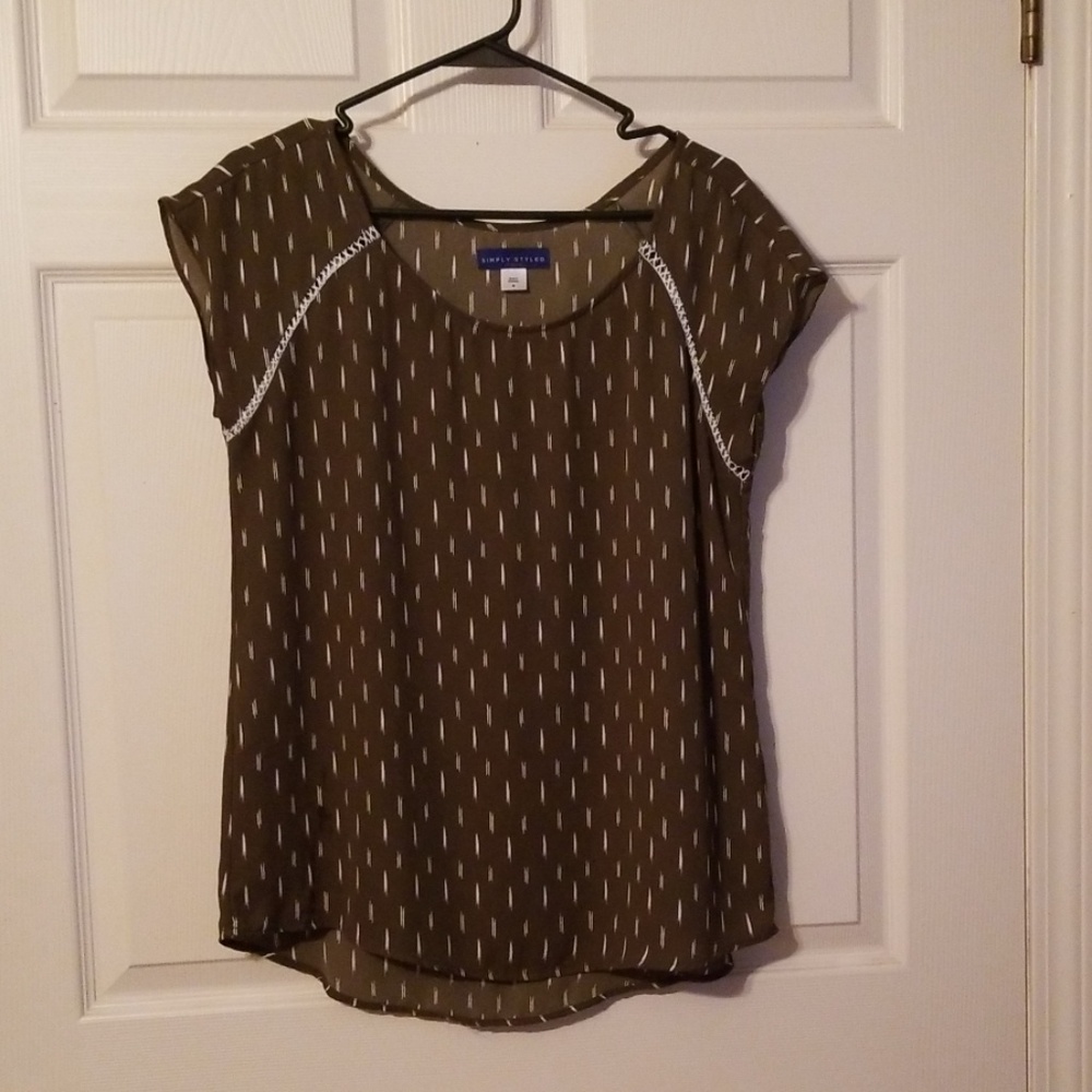Simply Styled Olive Green Shirt